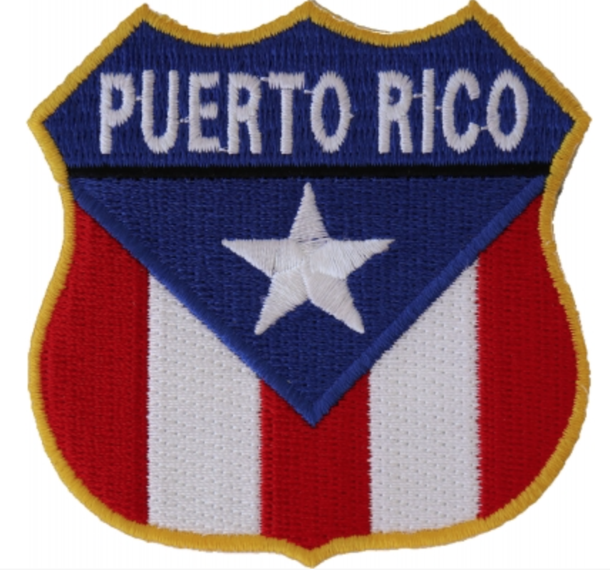 Puerto Rico Shield Flag Patch